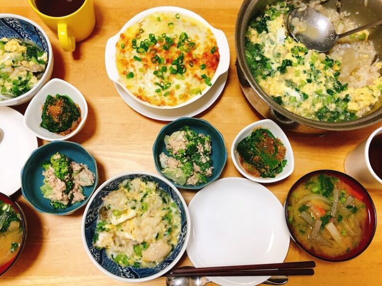 鍋の〆雑炊の夕食