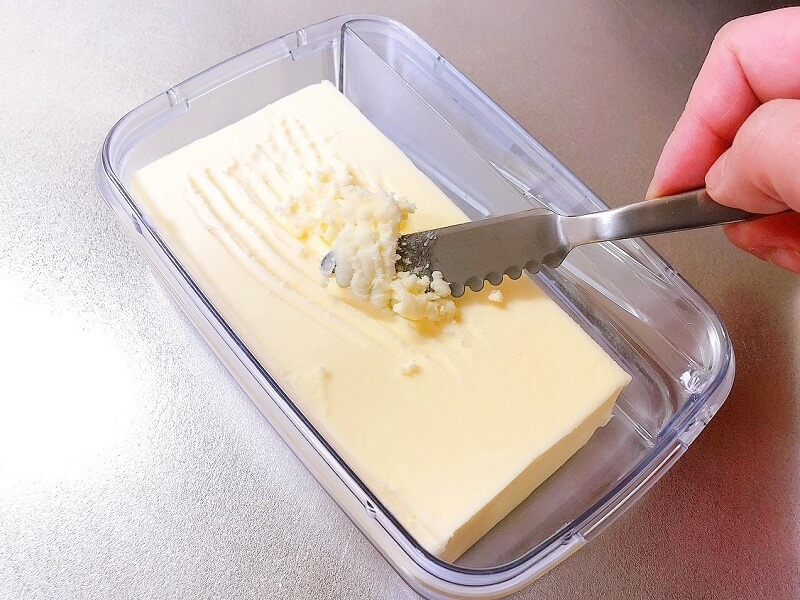 ふわふわに削れるバターナイフ