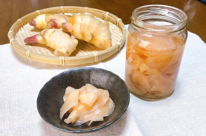 新生姜の甘酢漬け2