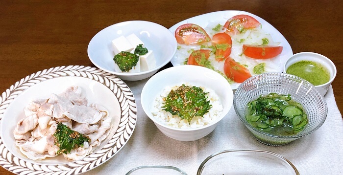大葉麹漬けアレンジ